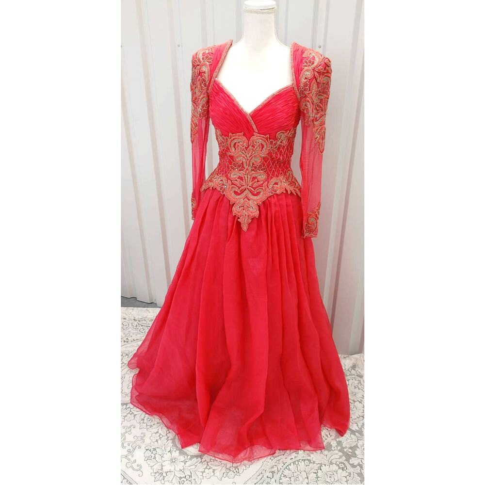Claire's Collection Couture Formal Pageant Dress Tulle Beaded Sz 10 Pink NEW